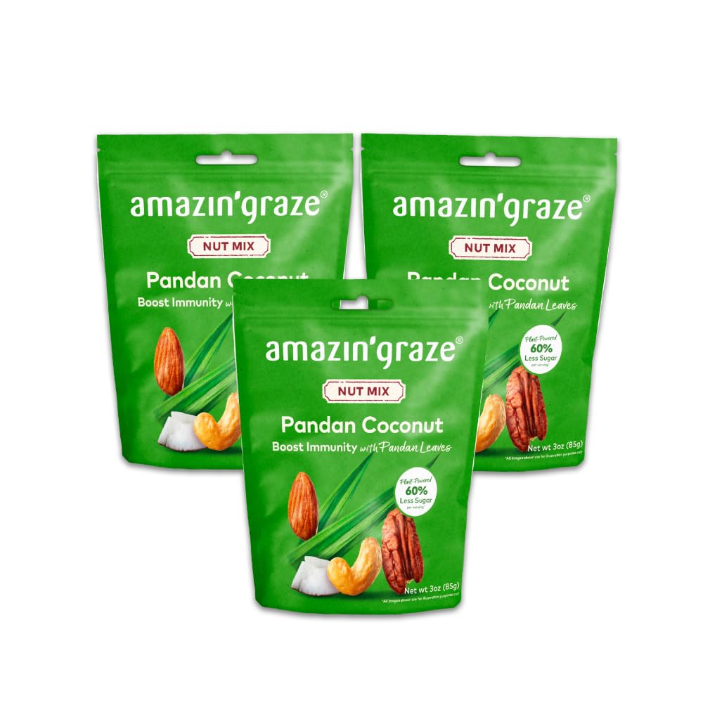 Amazon.com : Nut Mix Pandan Coconut Flavor | Sweet & Lightly
