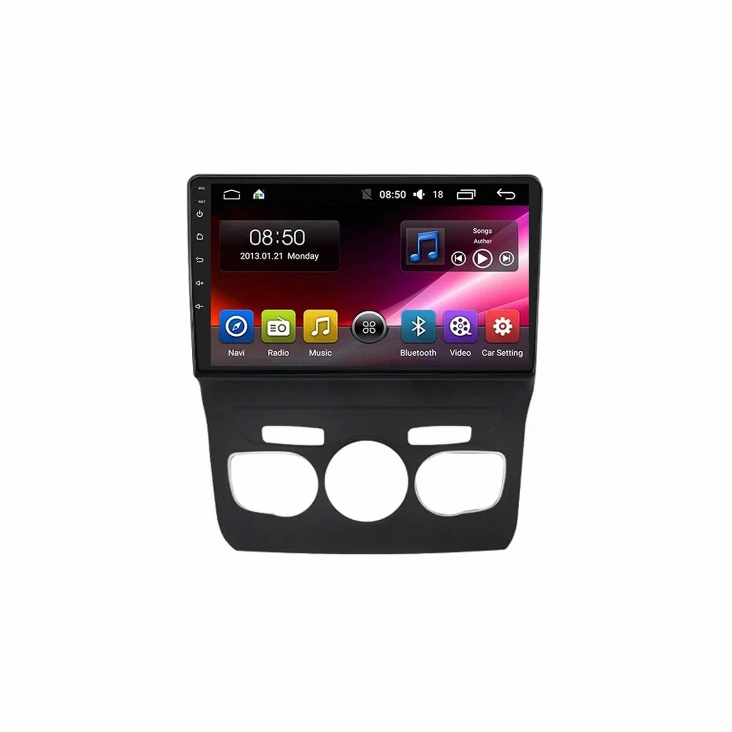 Touchscreen Auto Radio per Citroen C4 2 B7 2013-2016 Wireless Carplay Android Auto Stereo Bluetooth Ips con Pantalla Táctil con Gps Navigatore/Swc/Mirror, 4 Nucleo 1G+32G