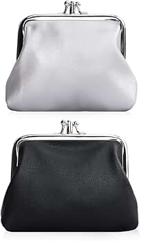 Amazon.com: Oyachic 2 Packs Leather Change Purse,Double