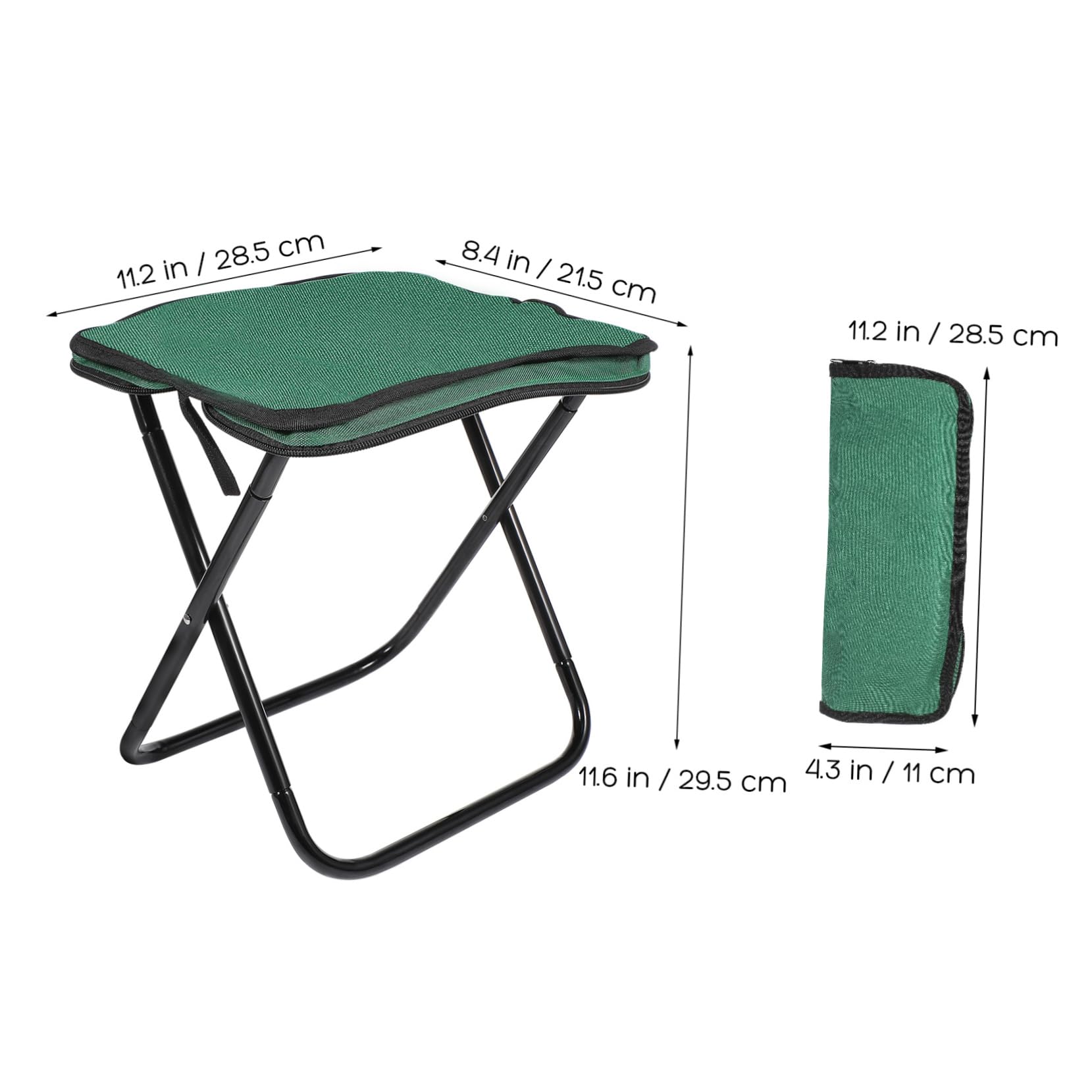 Alipis Sgabello Pieghevole Portatile Per Esterni Sedile Leggero in Lega Di Alluminio Sgabello Da Campeggio Seduta Ergonomica Adatto Per Escursionismo Pesca e Picnic