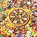 Jumbo Floor Puzzle for Kids,48 Piece Pizza Jigsaw Puzzles,Learning Educational Foods Toys for Toddlers Ages 3-5,Colorful Design Children Gift for Boy Girl Ages 4-8