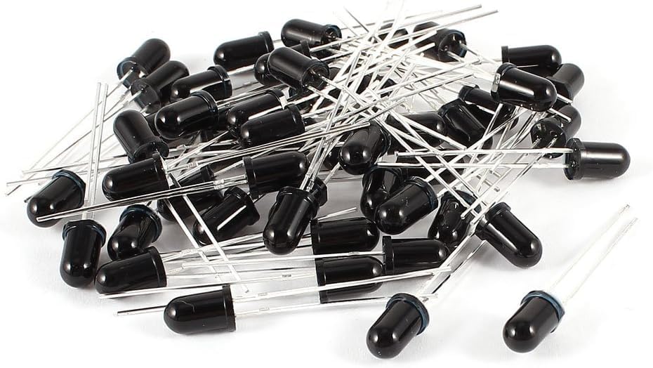 50 Pcs Tools & Testers 5mm Round Head Infrared Receiver Photodiodes Multi Testers IR Diode
