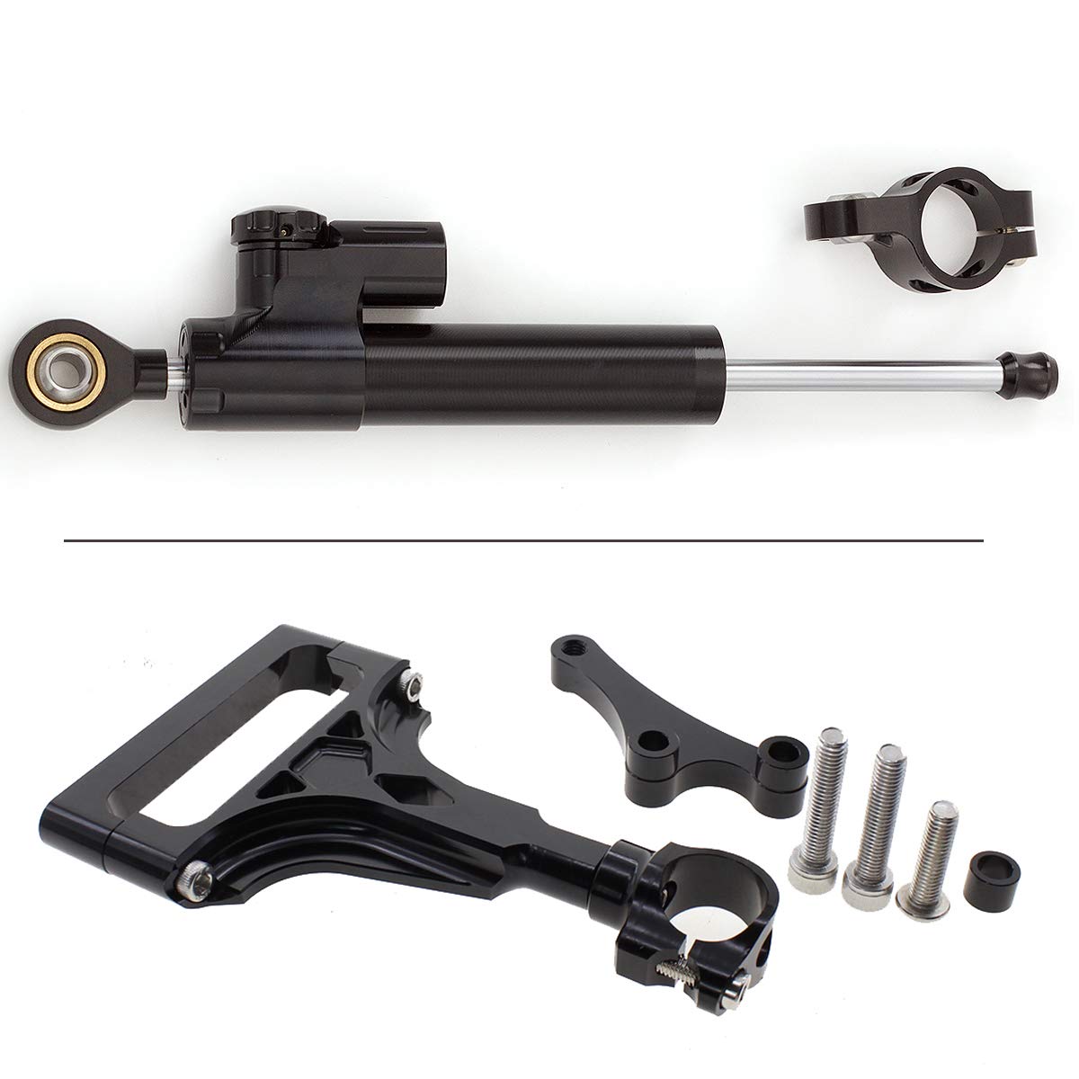 amortisseur de direction de moto Ensemble complet avec kit de support de montage pour Z1000 2003-2009 2004 2005 2006 2007 2008 / Z750 2003-2013