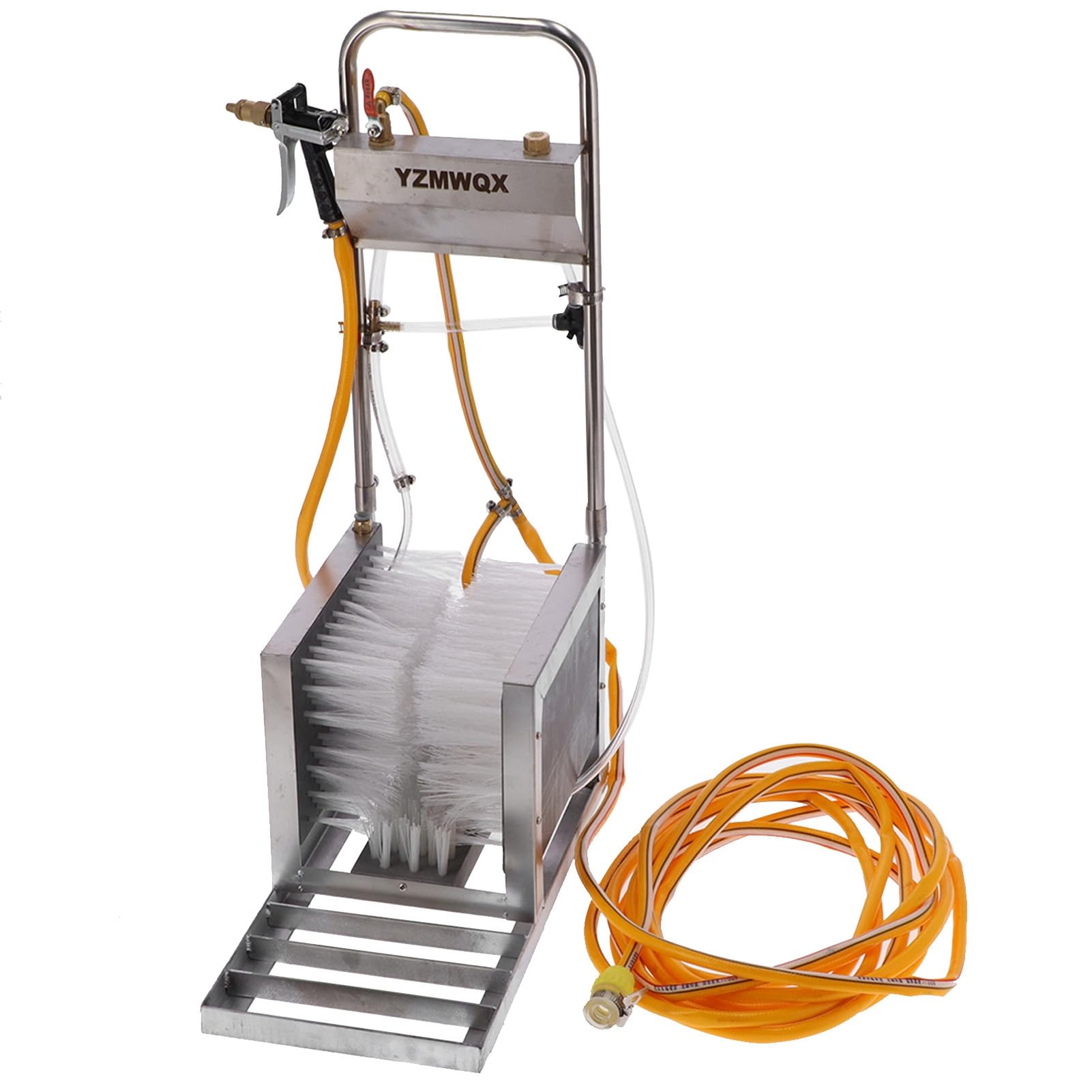 Pulitore Automatico per Stivali in Acciaio Inossidabile con Alta Efficienza per Allevamenti di Bestiame 28 Cm X 54 Cm
