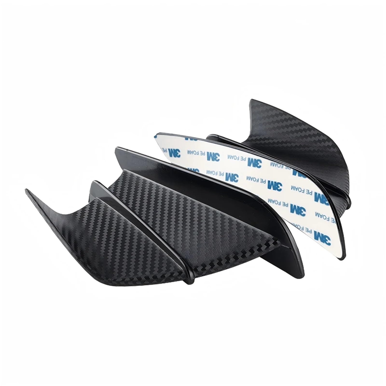 Front Bumper Splitter dachowy Pasuje do Yamaha YZF R1 R6 R25, pasuje Kawasaki Ninja H2 H2R, motocykla, skrzydła, bocznego spojlera, płetwy