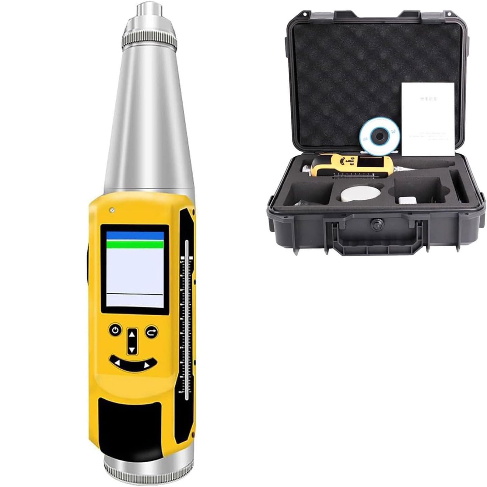 Eiwitany Concrete Rebound Resiliometer,Concrete Strength Hardness Tester With Automatic Data Conversion For Building And Bridge Inspection