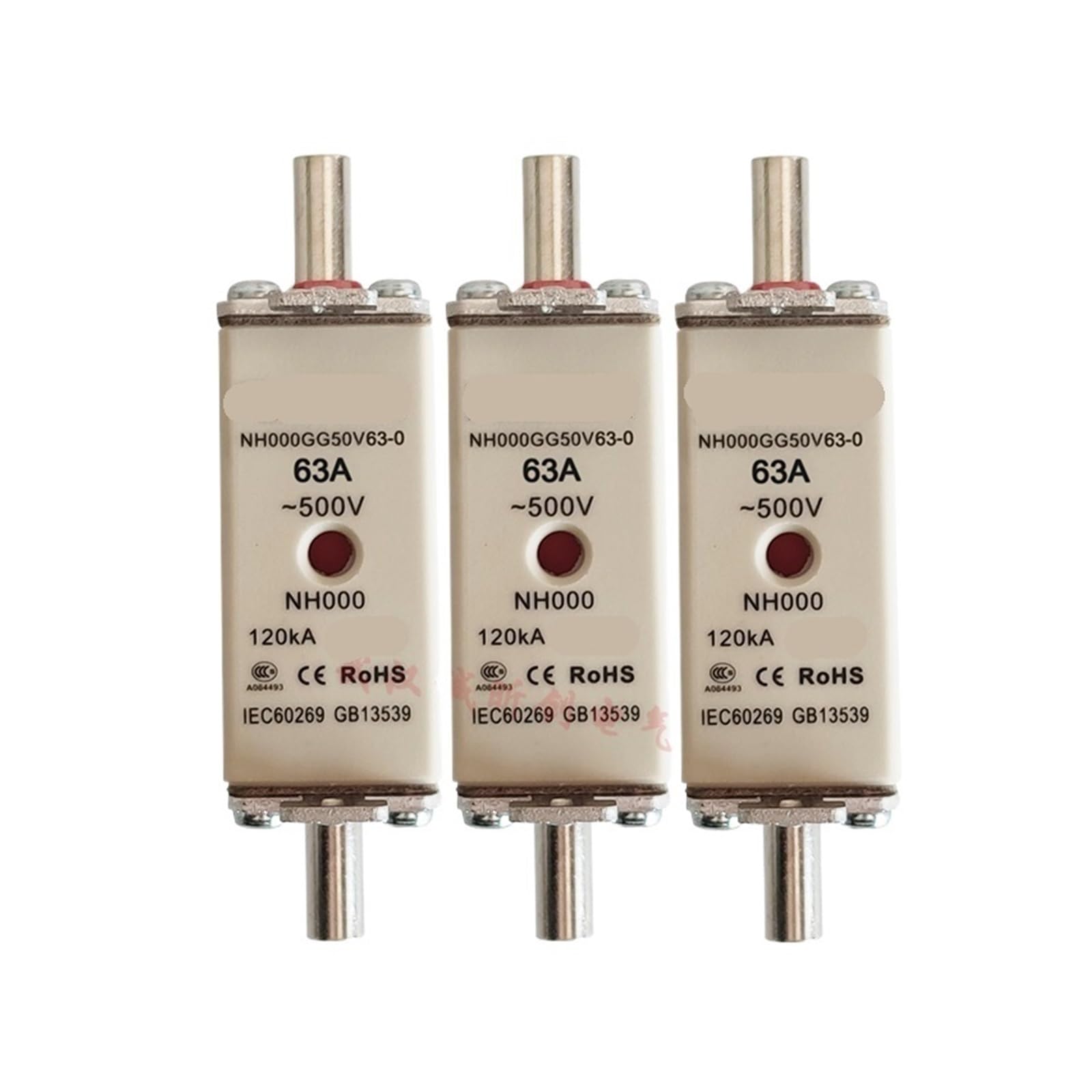 Fusible à couteaux NH000GG50V63 63A 500V basse tension taille 000