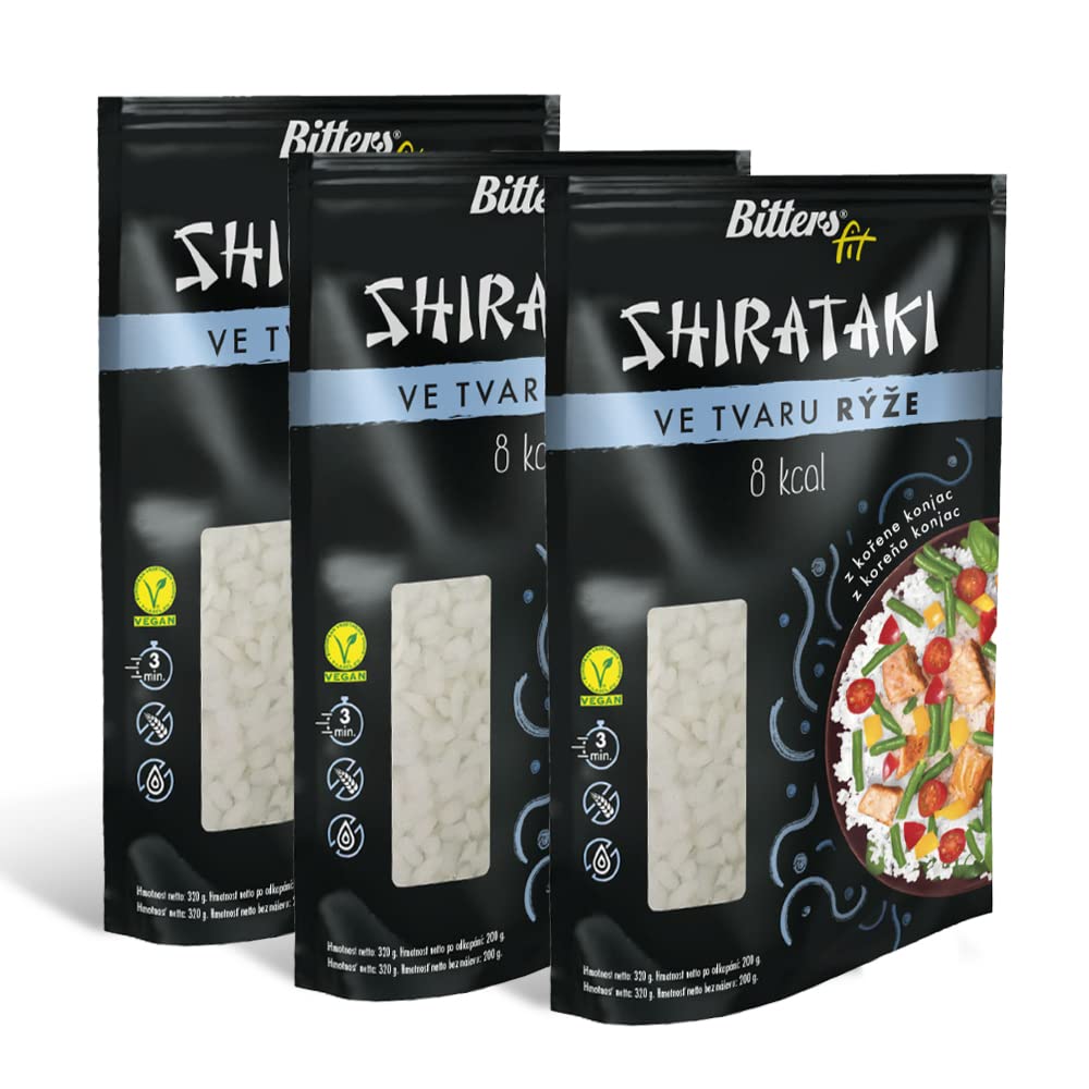 Bitters Shirataki Konjac Pasta - Riso - 3x200g