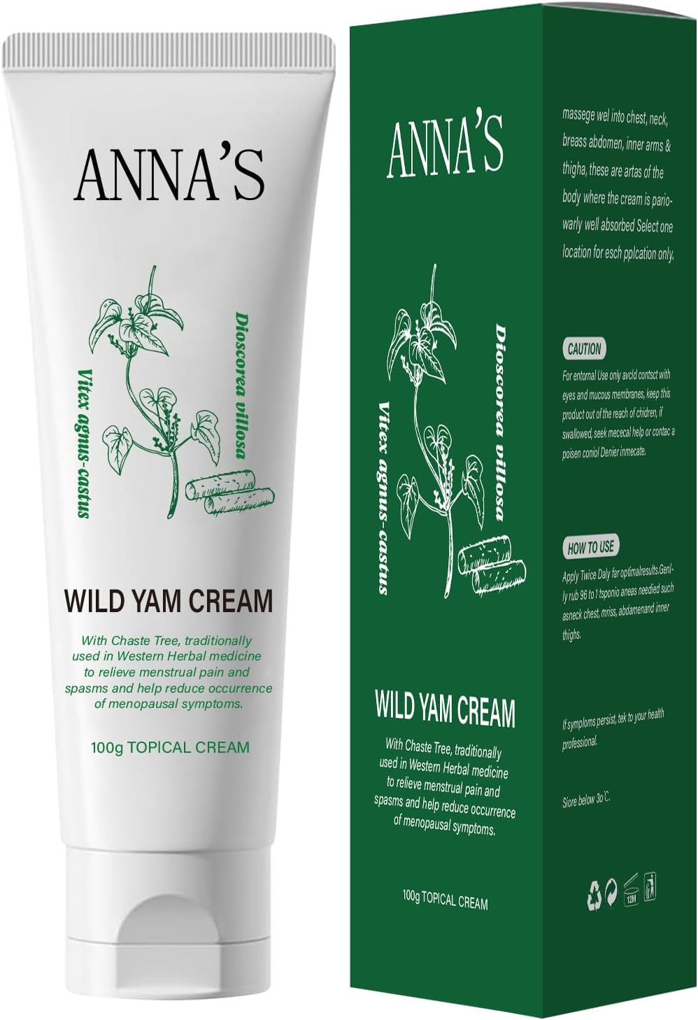 Wild Yam Cream, Wild Yam Cream Organic, for Hormone Balance,Women's Promoting Perimenopause & Menopause Support for All Skin Types