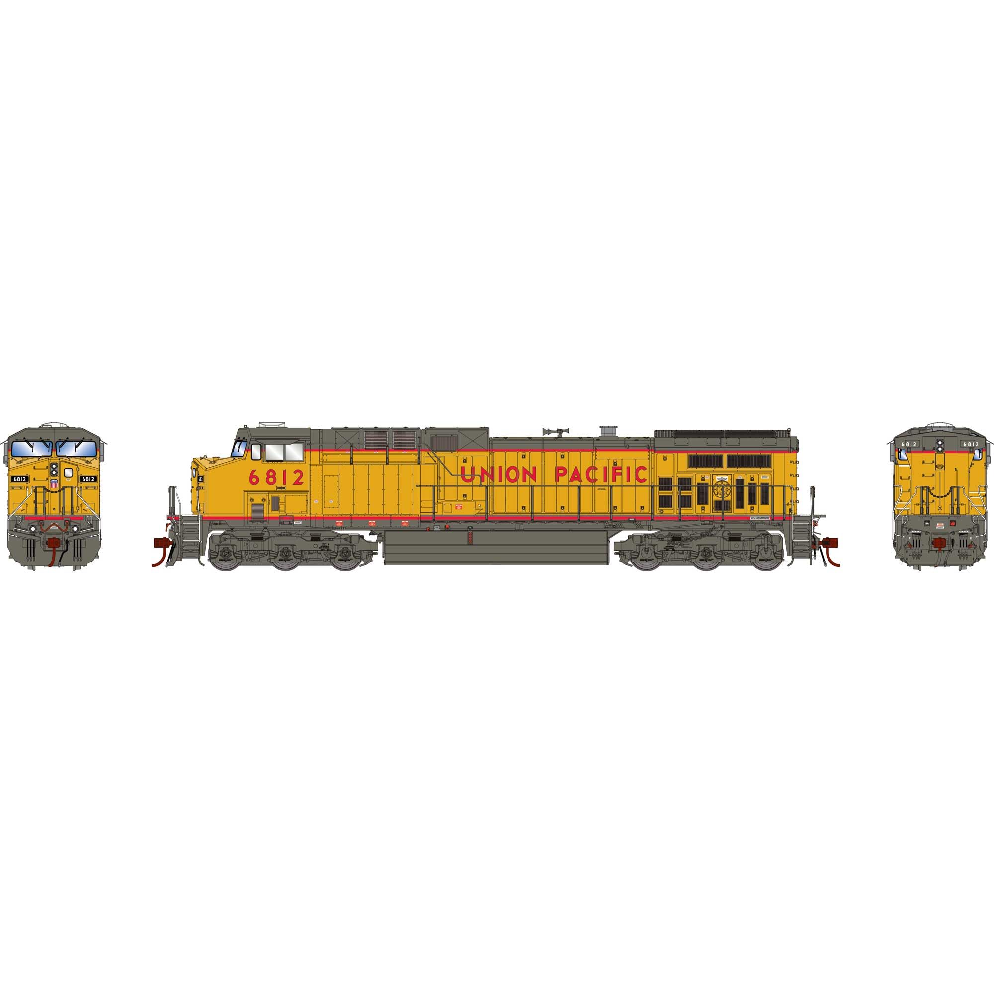 Athearn HO AC4400CW w/DCC & Sound UP #6812 ATHG31792 HO Locomotives
