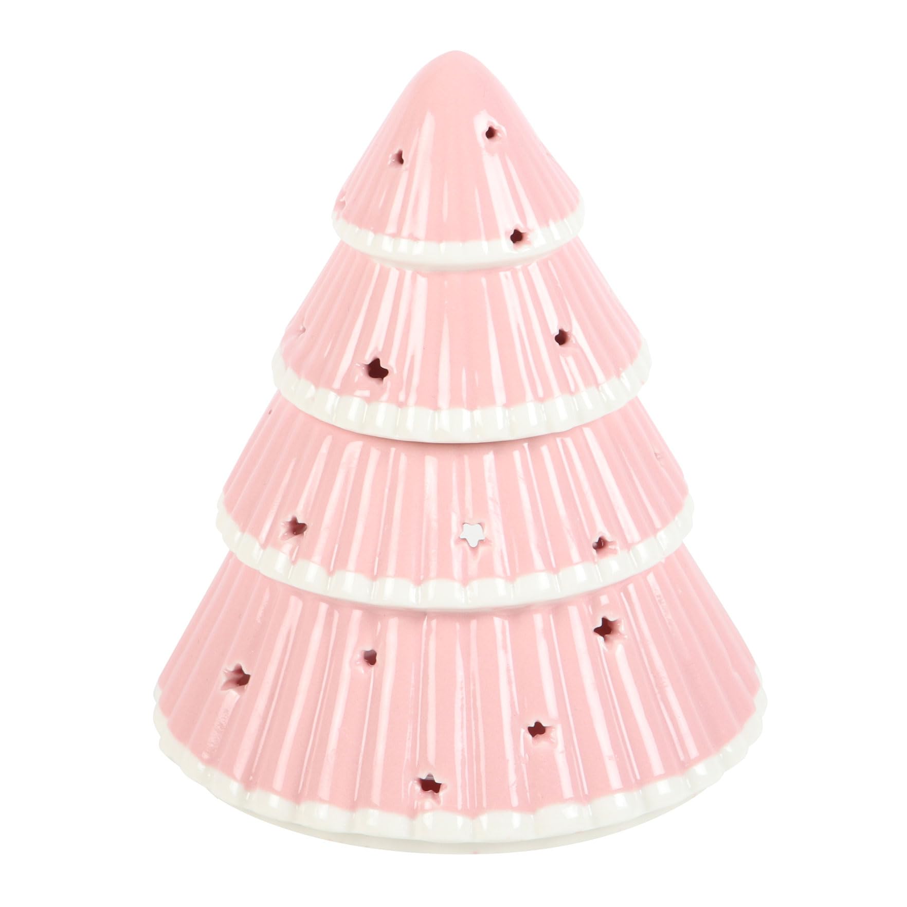 Something Different Pink Ceramic Christmas Tree Oil Burner