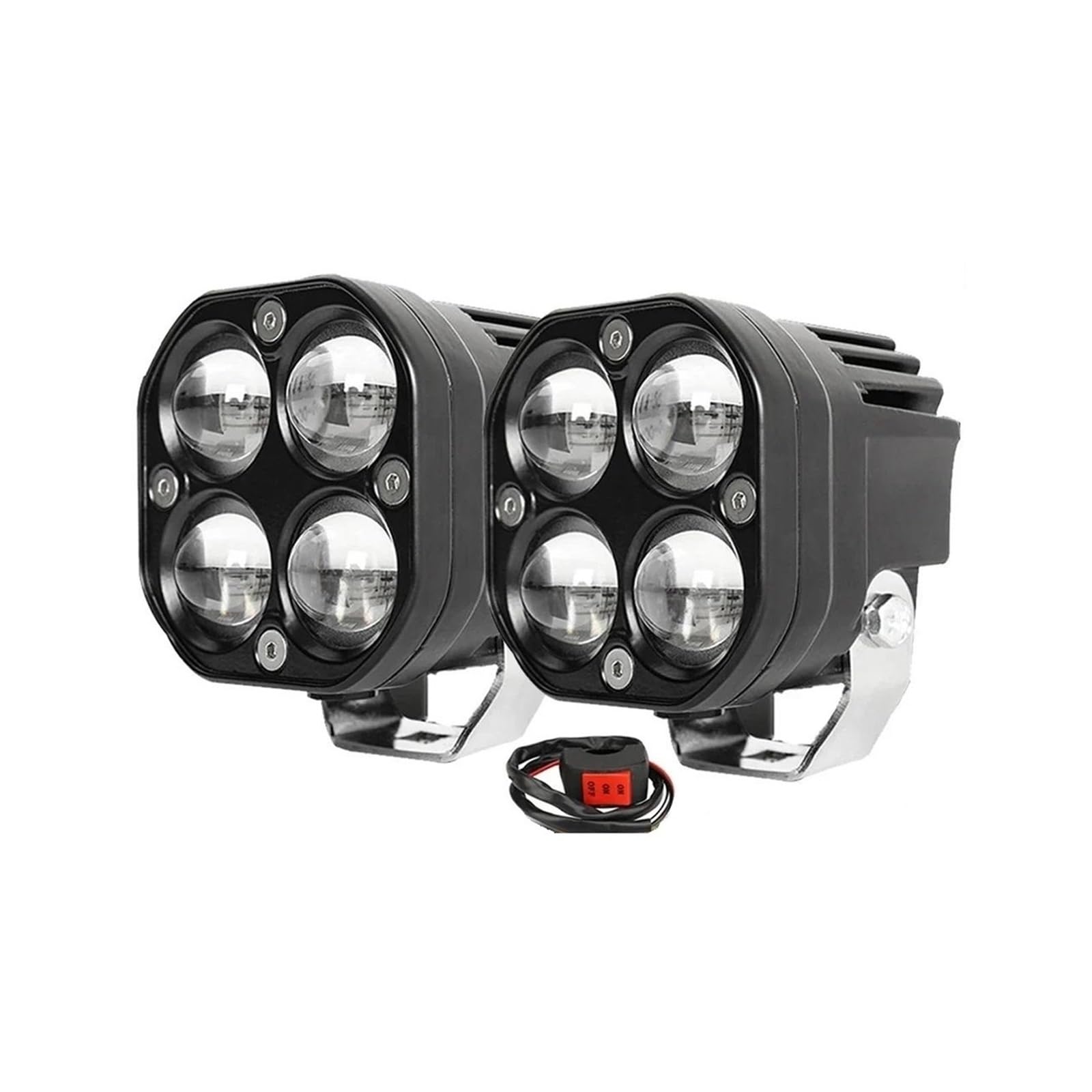 Motocicleta Faros Headlight Conjunto Faros Delanteros LED Superbrillantes Universales Para Motocicleta Focos Auxiliares De 1000W 12V 24V