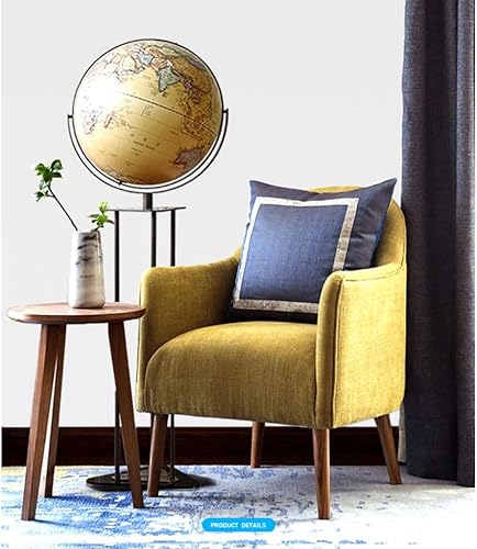 Miniatura 7 de Globo Terráqueo - Globo terráqueo iluminado de pie antiguo de 16.9 pulgadas de diámetro con soporte para trípode, océano antiguo, globo geográfico