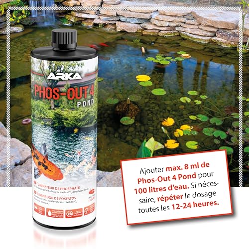 Déphosphatant liquide ARKA efficace pour éliminer les phosphates et clarifier l'eau sans lanthane