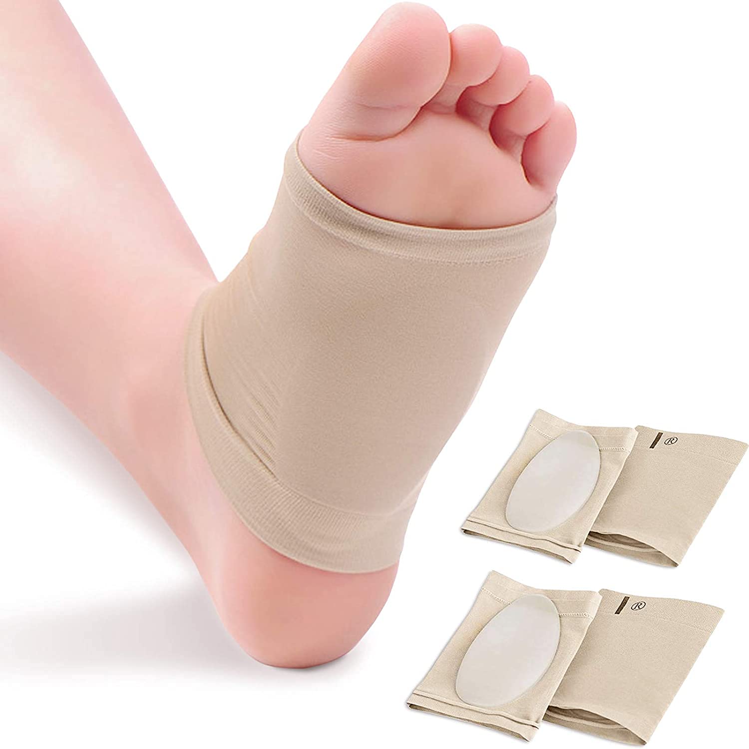 DClub Compression Arch Support Sleeves, Cushioned Arch Support Braces Gel Pads for Flat Foot Pain Relief Plantar Fasciitis Heel Spurs. (4) (B09CKSZ3XN) Amazon Price History, Amazon Price Tracker