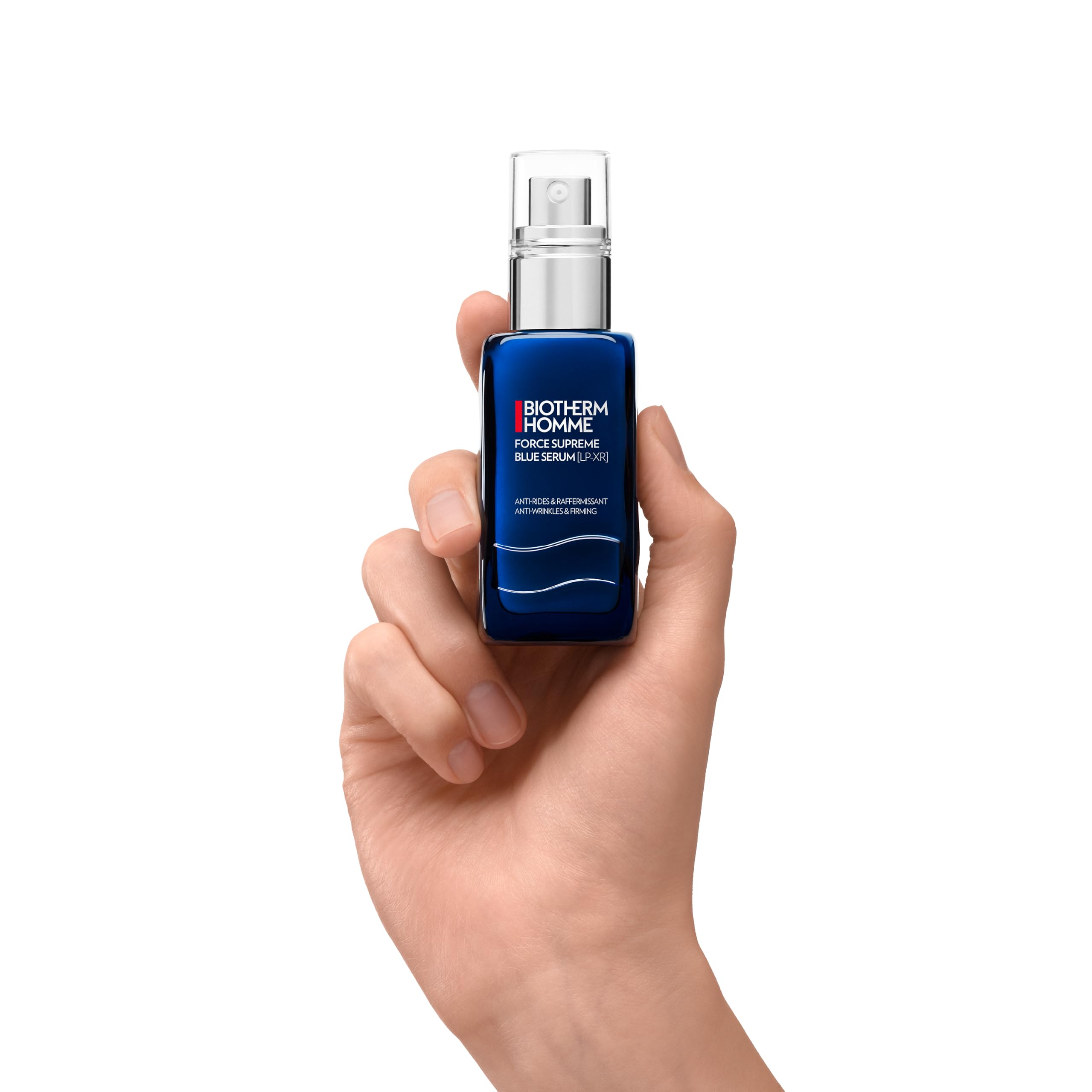 Biotherm Homme Force Supreme Blue Serum, revitalisierendes Anti Aging Gesichtsserum für die tägliche Gesichtspflege, Power-Kur für Männer