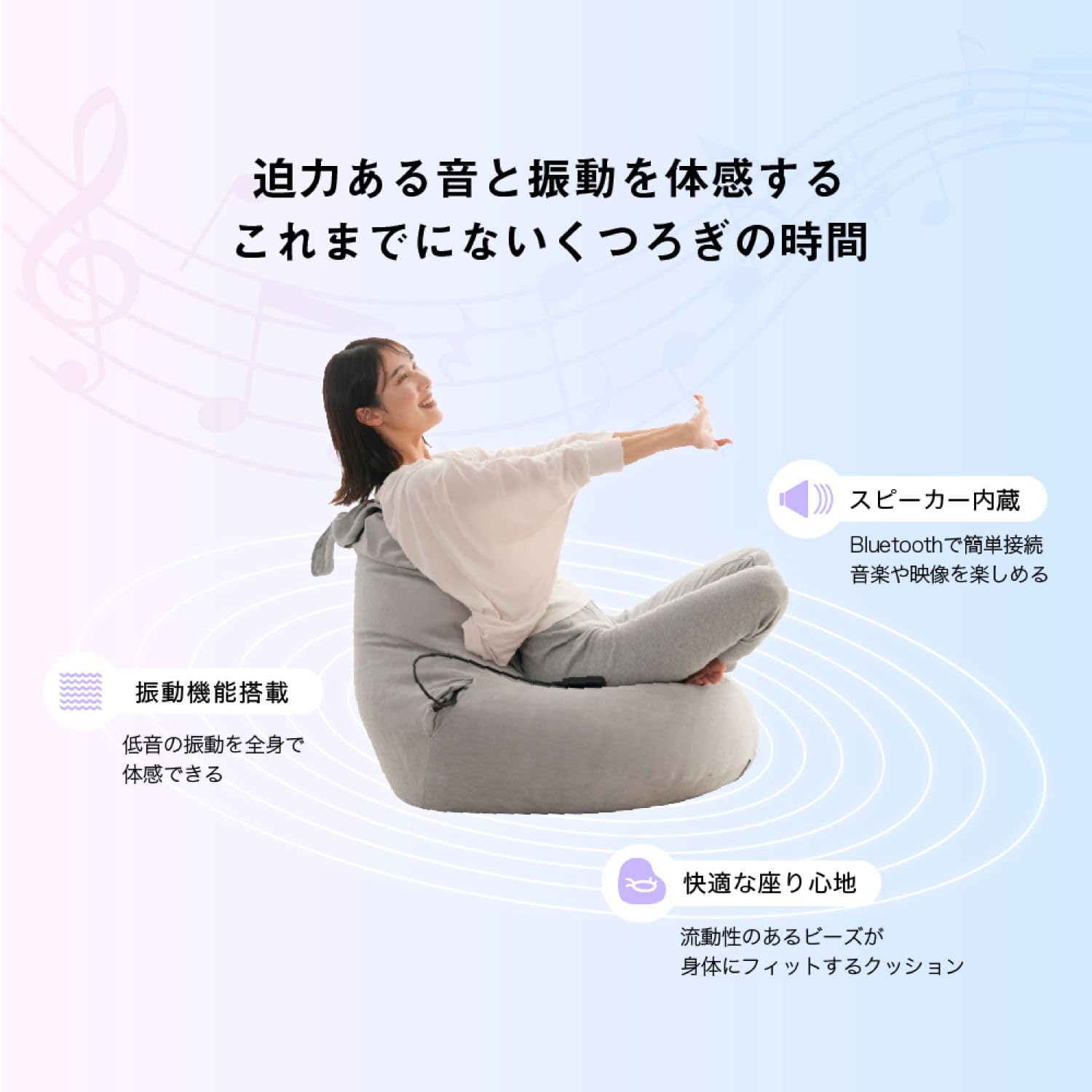 Amazon.co.jp: アルインコ(ALINCO) サウンド ビーズクッション