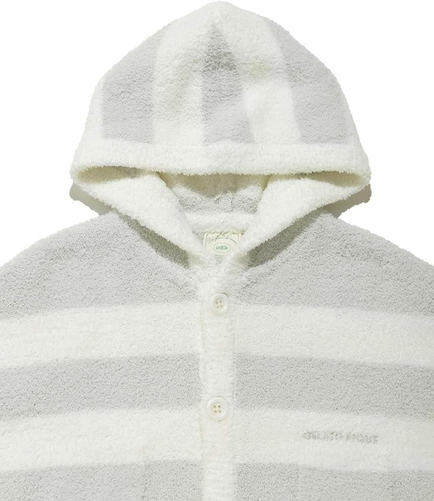 [ジェラート ピケ] BABYベビモコボーダーポンチョ PBNT245406