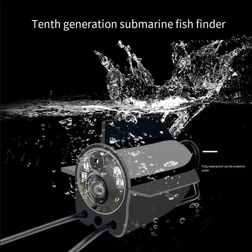 Cámara de pesca subacuática eficiente con una visión amplia de 220 grados (50 m)