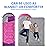oaskys Camping Sleeping Bag - 3 Season Warm & Cool Weather - Summer Spring Fall Lightweight Waterproof for Adults Kids - Camping Gear Equipment, Traveling, and Outdoors
