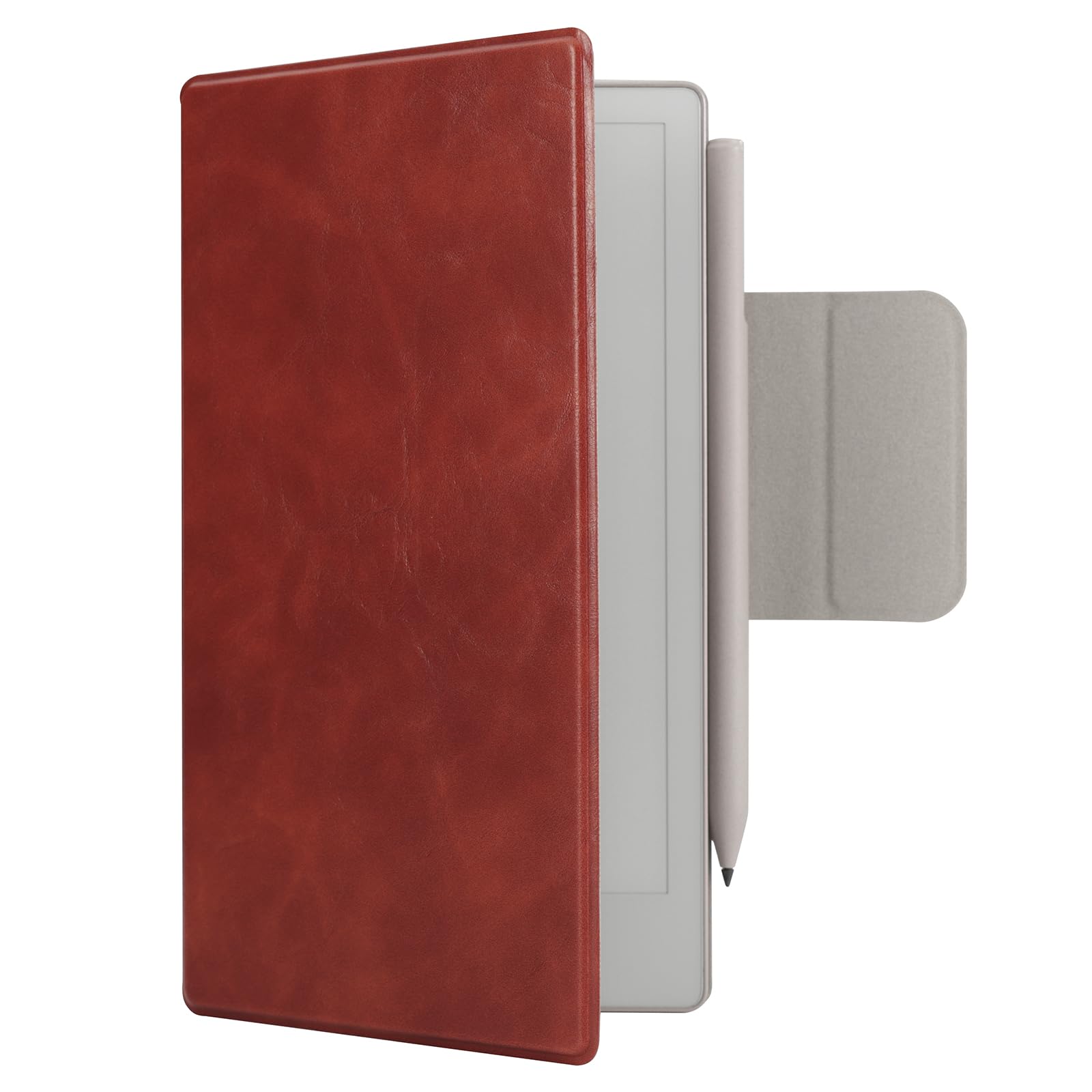 WALNEW Case for 7.3” Remarkable Paper Pro Move, Auto Wake/Sleep, Magnetic Slim Book Folio, Pen Clasp, Microfiber Lining, PU Leather (Brown)-image-42