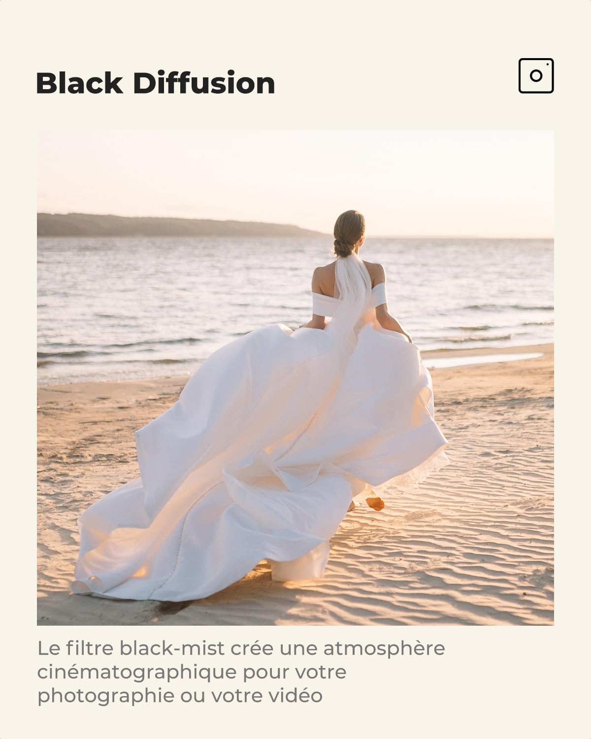 K&F CONCEPT Filtre Black Diffusion 1/8 49mm Black-Mist Haute-définition Résistant à l'eau Anti-Rayures Antiréfléchissante pour Objectif Appareil Photo Numérique