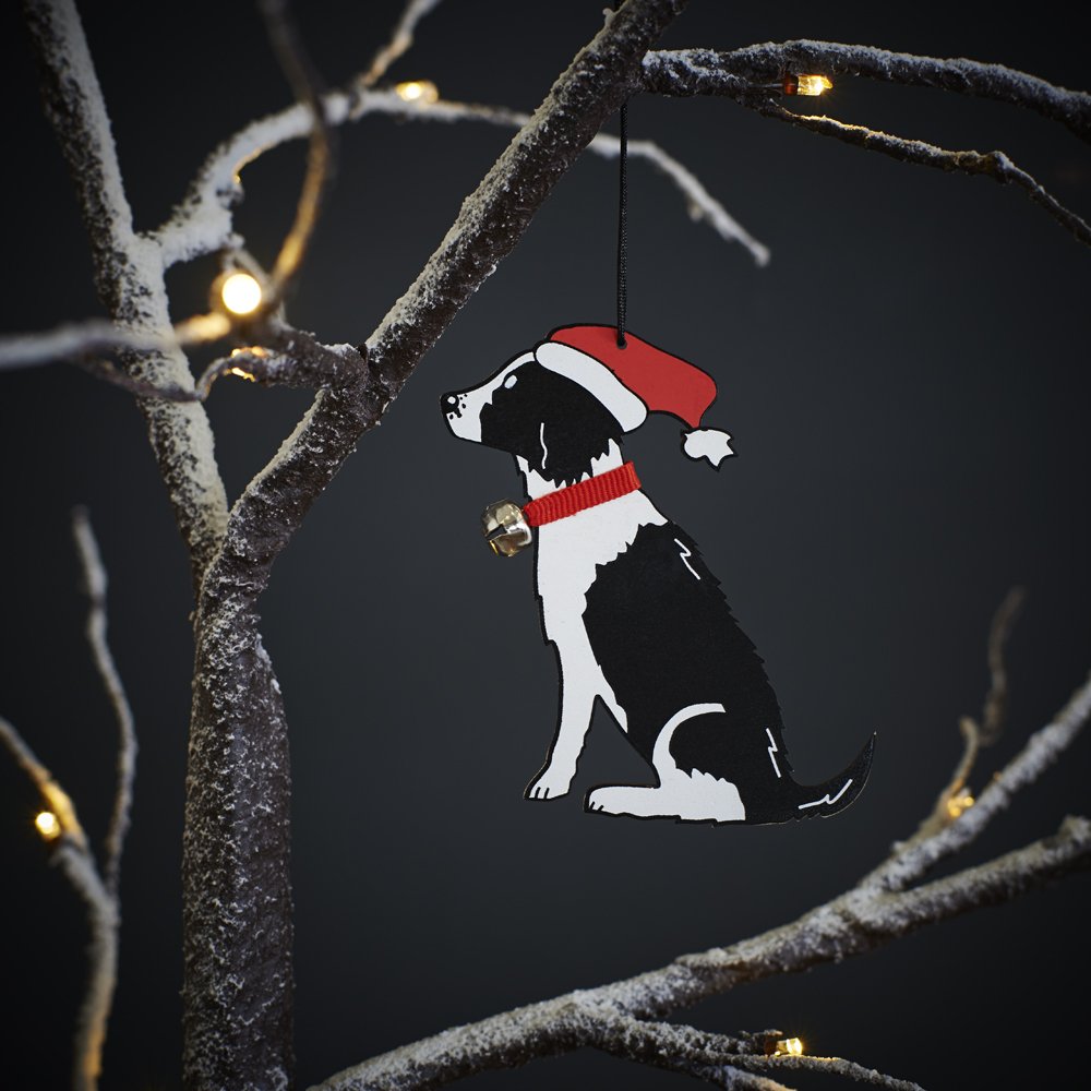 Sweet William Designs Black, White Sweet William Black And White Springer Spaniel Christmas Decoration