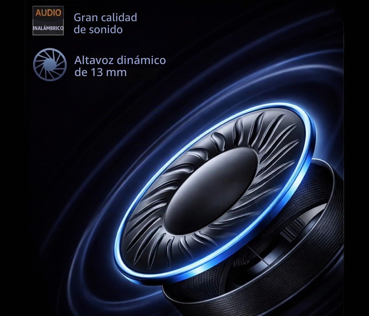 HZ Air Pro (Gen 2) Auriculares Inalámbricos con Cancelación Activa de Ruido ANC, Driver de 13 mm, Modo Transparencia, 6 Micrófonos HD, Bluetooth 5.4 Estable y Estuche de Carga Rápida USB C