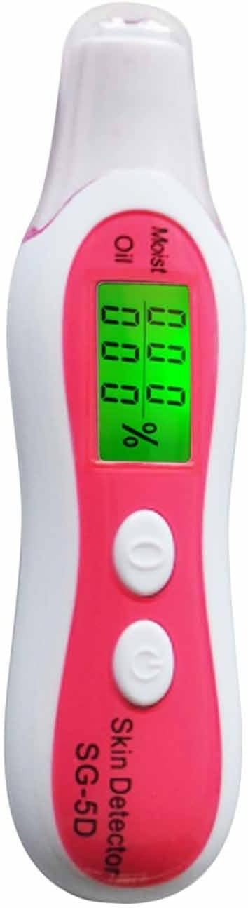 Luismia Digital Skin Detector with LCD Display Portable Skin Analyzer -Water Oil Tester Analysis Moisture Machine for Salon Spa Home (Red)