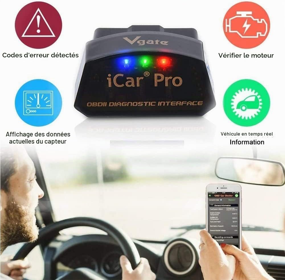 Vgate ble 4.0 for iOS iPhone iPad/Android Outil de Diagnostic Automobile