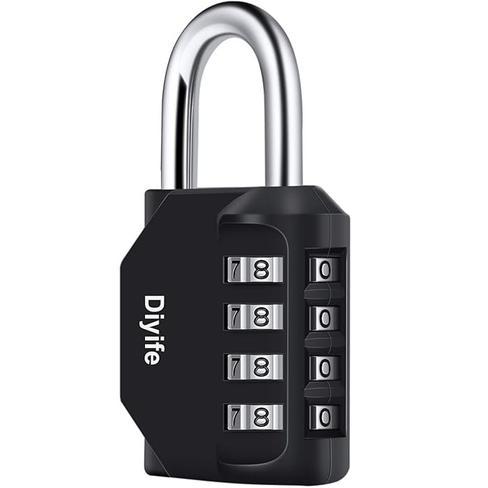Buy 4 Digit Combination Padlock, Diyife® Weatherproof Locker Lock