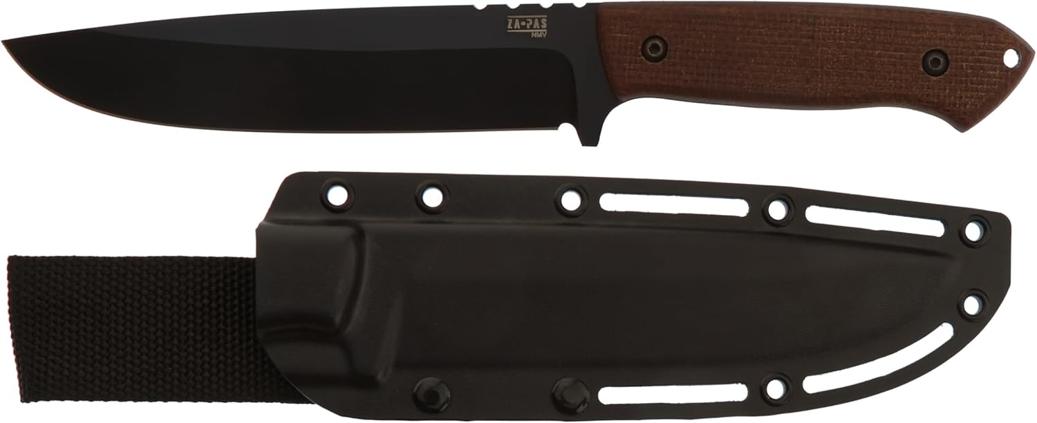 ZA-PAS Knife EXPENDABLE - NMV Cerakote G10 Kydex MADE IN POLAND (Micarta Brown Handle)