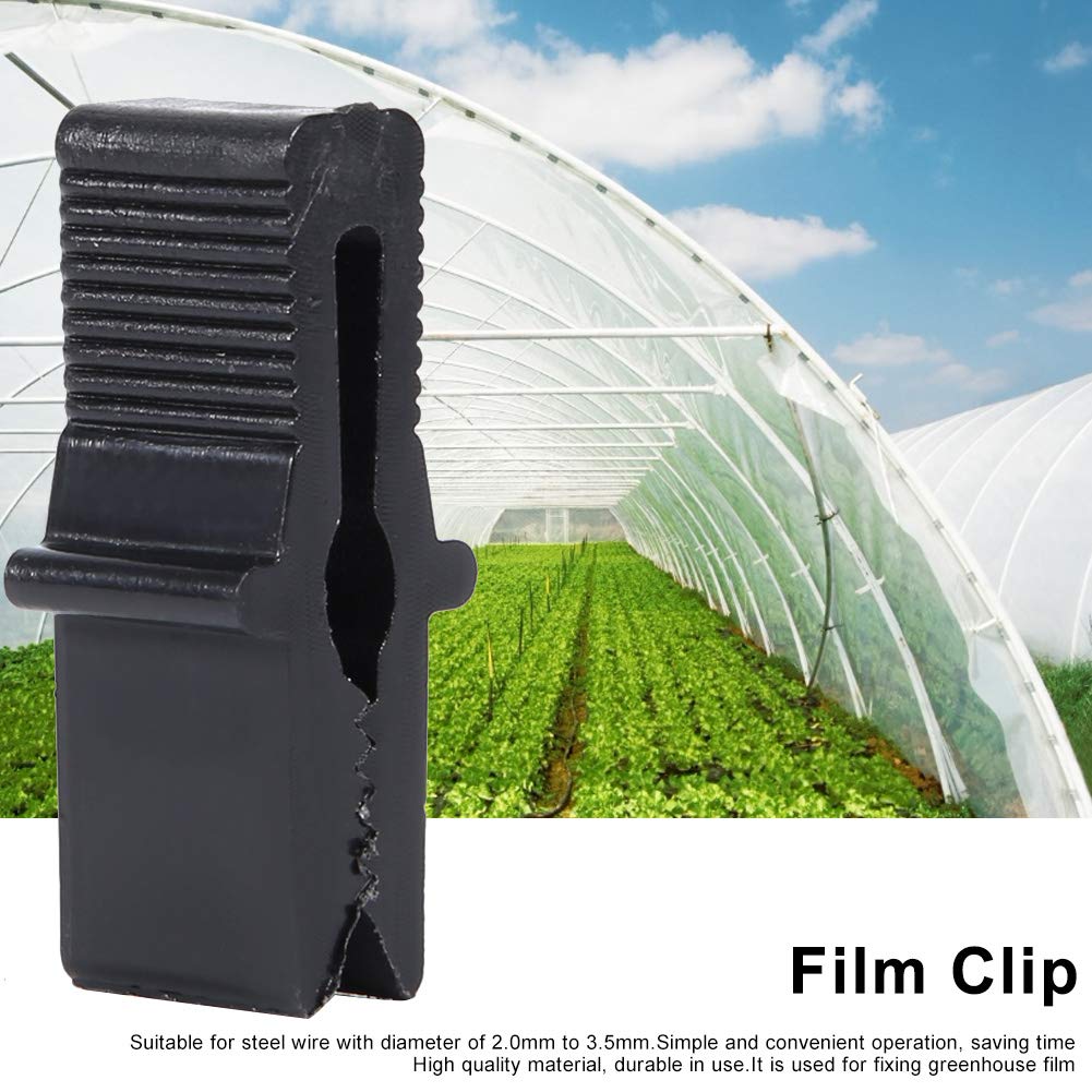 200Pcs Greenhouse Clips, Garden Clips Greenhouse Clamps Greenhouse Film Clip Fixing Clamp Film Row Cover Netting Tunnel Hoop Clip for Season Plant