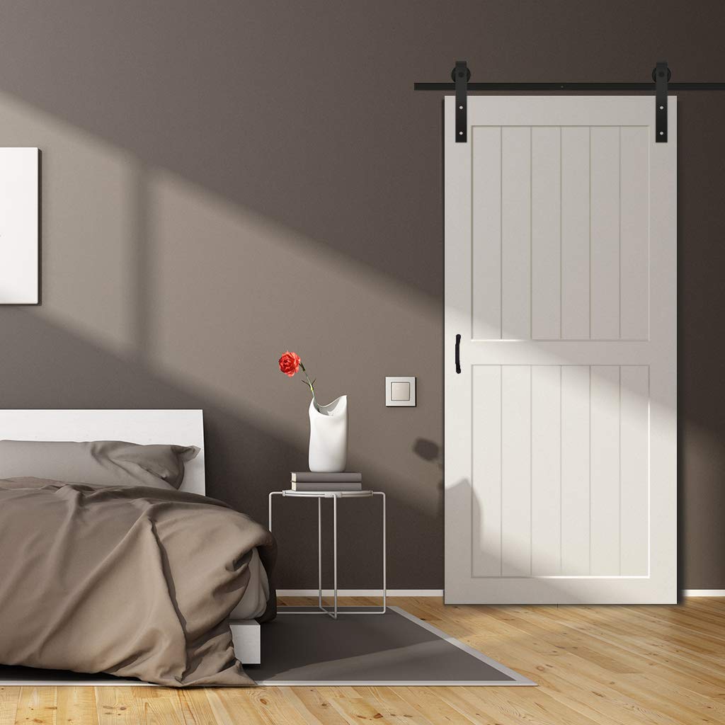 Kimberly Bay 2-Panel White Solid Core Pine Barn Door Slab