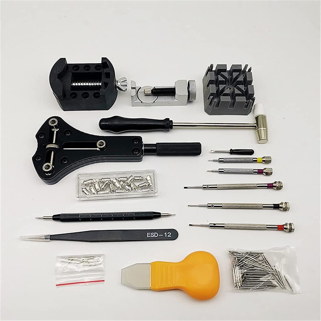 SePkus Herramientas para Relojes Correas Reparación Junta Lubricante Tornillo Banda Kit Movimiento Cuero (B)