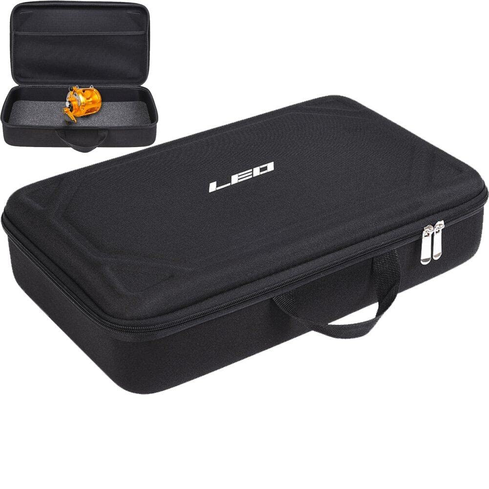 Sanfly Eva Shockproof Hard Shell Fishing Rod Reel Gear Storage Bags Rod Case Multifunctional Shockproof Fishing Accessory