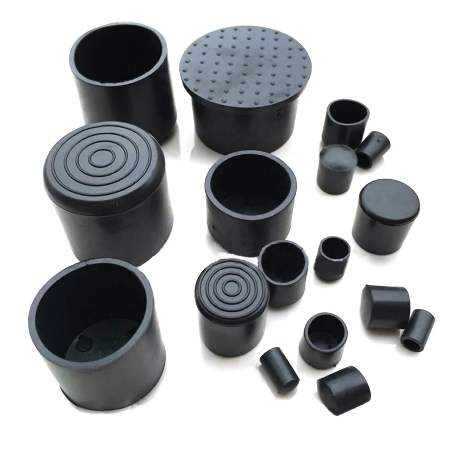 2/10PCS 6mm ~ 63mm Nero Sedia Da Tavolo Piedi Bastone Tubo