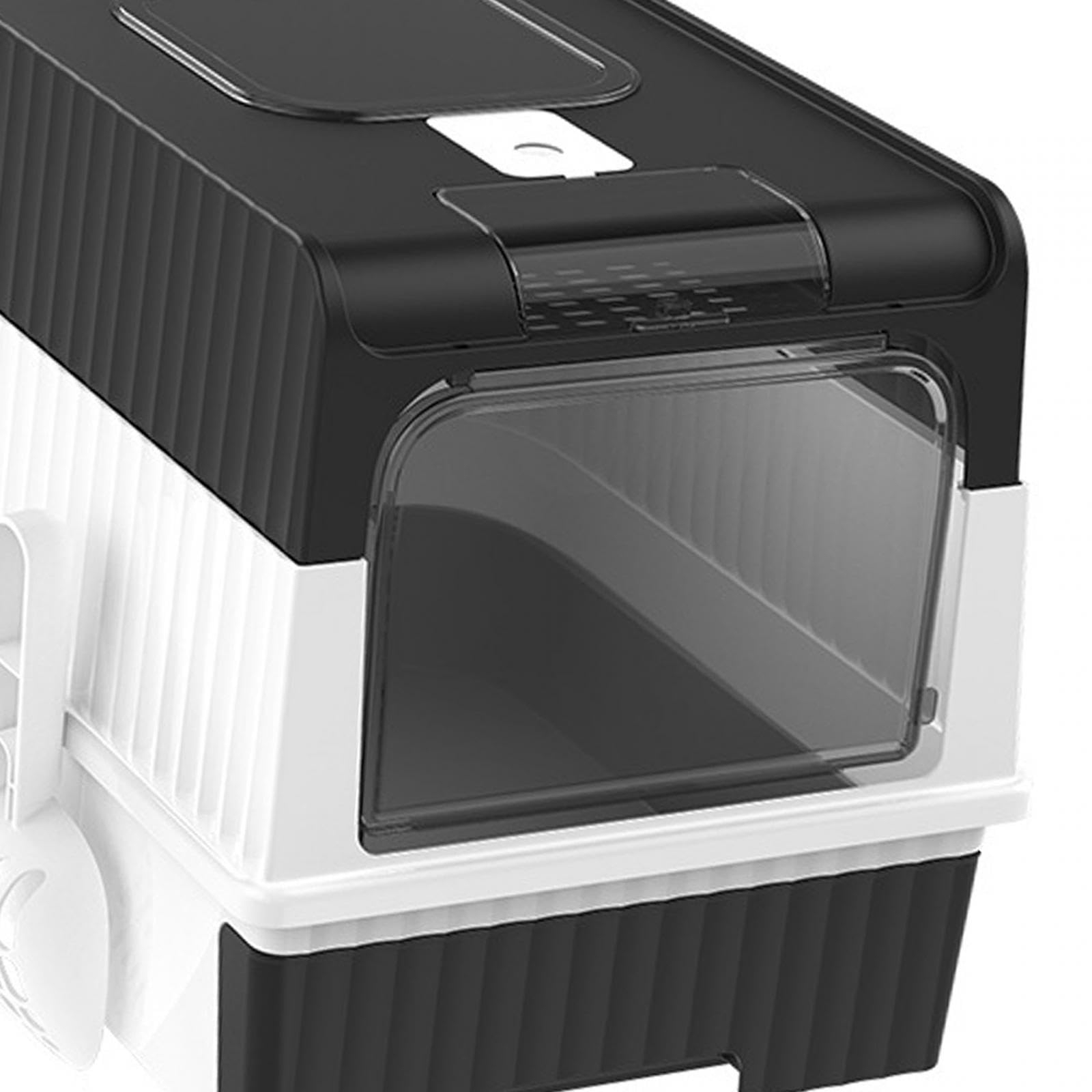 Arenero Plegable Grande para Gatos con Tapa, Totalmente Cerrado Y Fácil de Limpiar, Desmontable Y Fácil de Quitar.