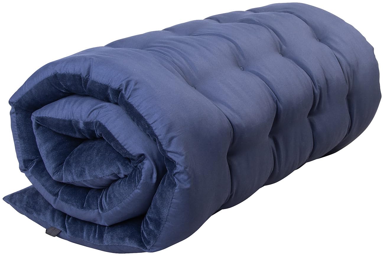 Semptec Urban Survival Technology Feldbettauflage Camping: 2er-Set Weiche XL-Feldbettauflage 190 x 68 cm, dunkelblau, waschbar (Bequeme, für Erwachsene, Urlaub)