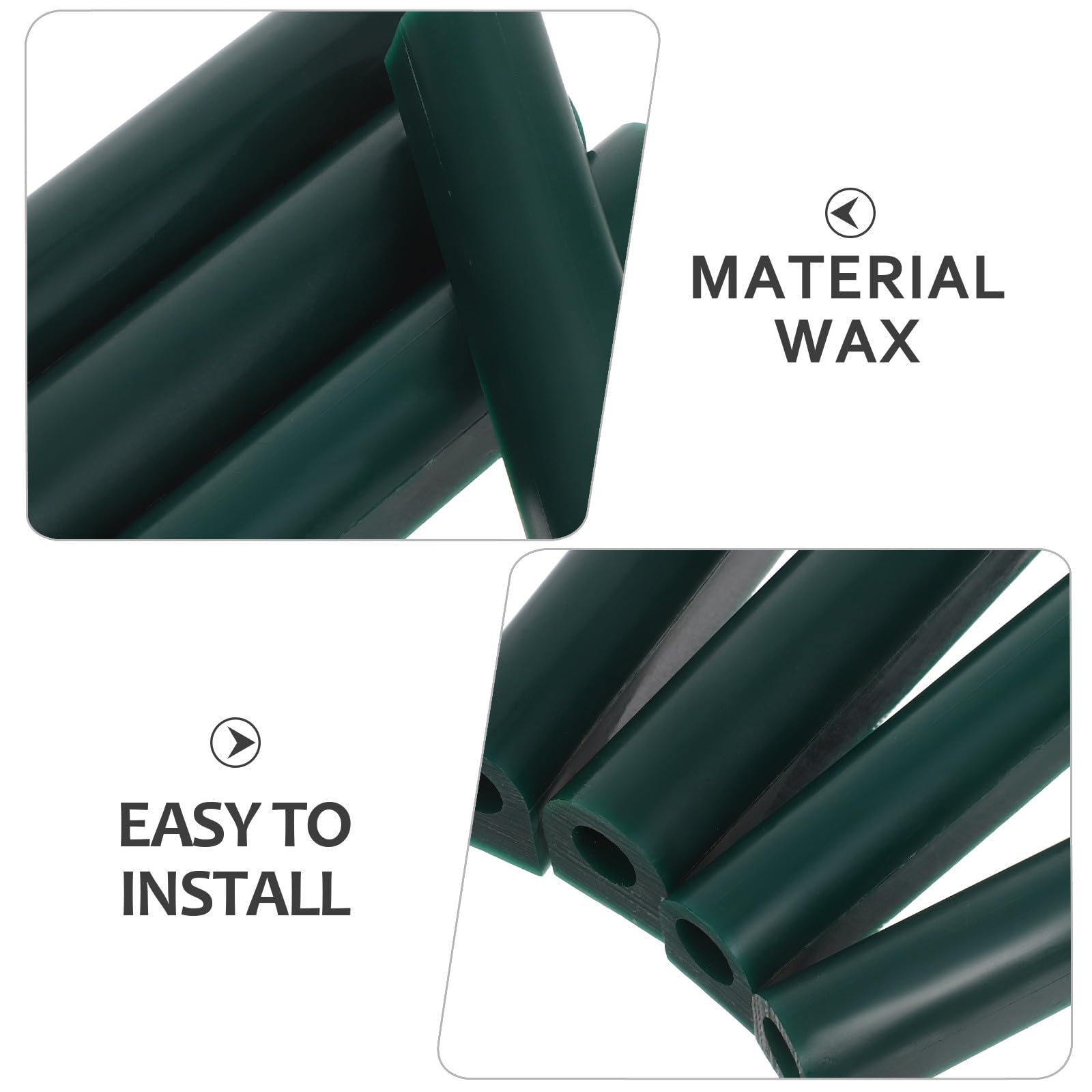 Artibetter Juego de 4 Tubos de Cera para Tallar Anillos y Joyería, Material de Cera Verde para Fundición Precisa y Compatible Técnicas Variadas de Modelado