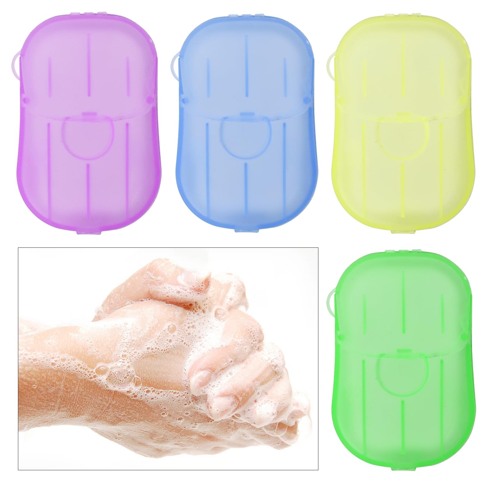 Sapone In Fogli Da Viaggio - 300 Foglietti Monouso Con Portasapone, Ideale Per Outdoor - Foto 3