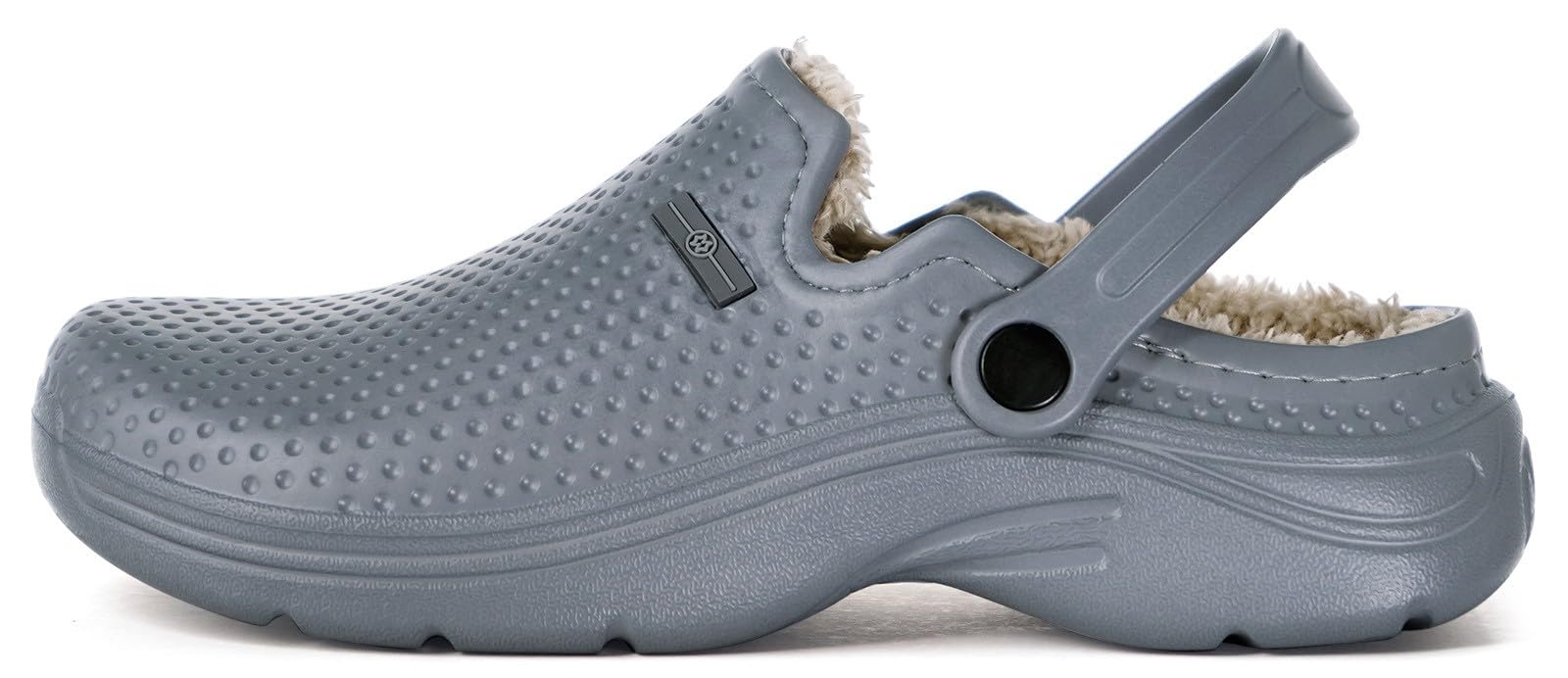 Eagsouni Clogs Hausschuhe Gefüttert Herren Damen Winter Gartenschuhe | Wasserdicht, Warme Pantoletten, Rutschfest, Gartenclogs