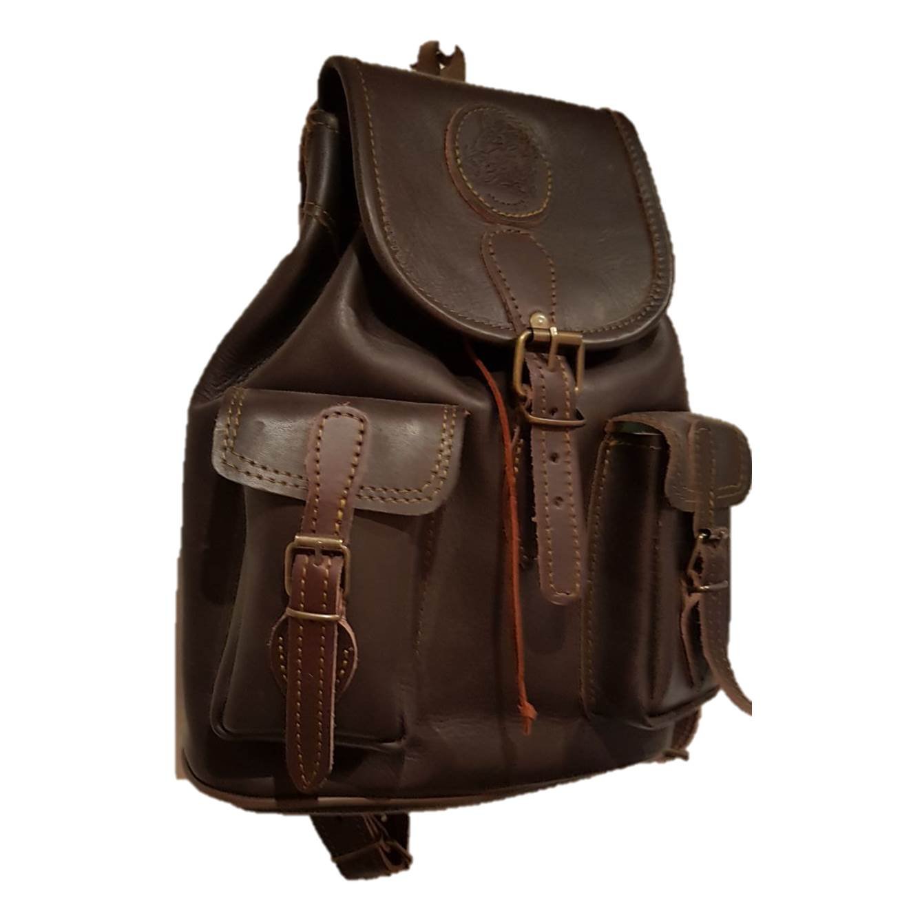 Mochila de caza fabricada en piel tamaño pequeño,