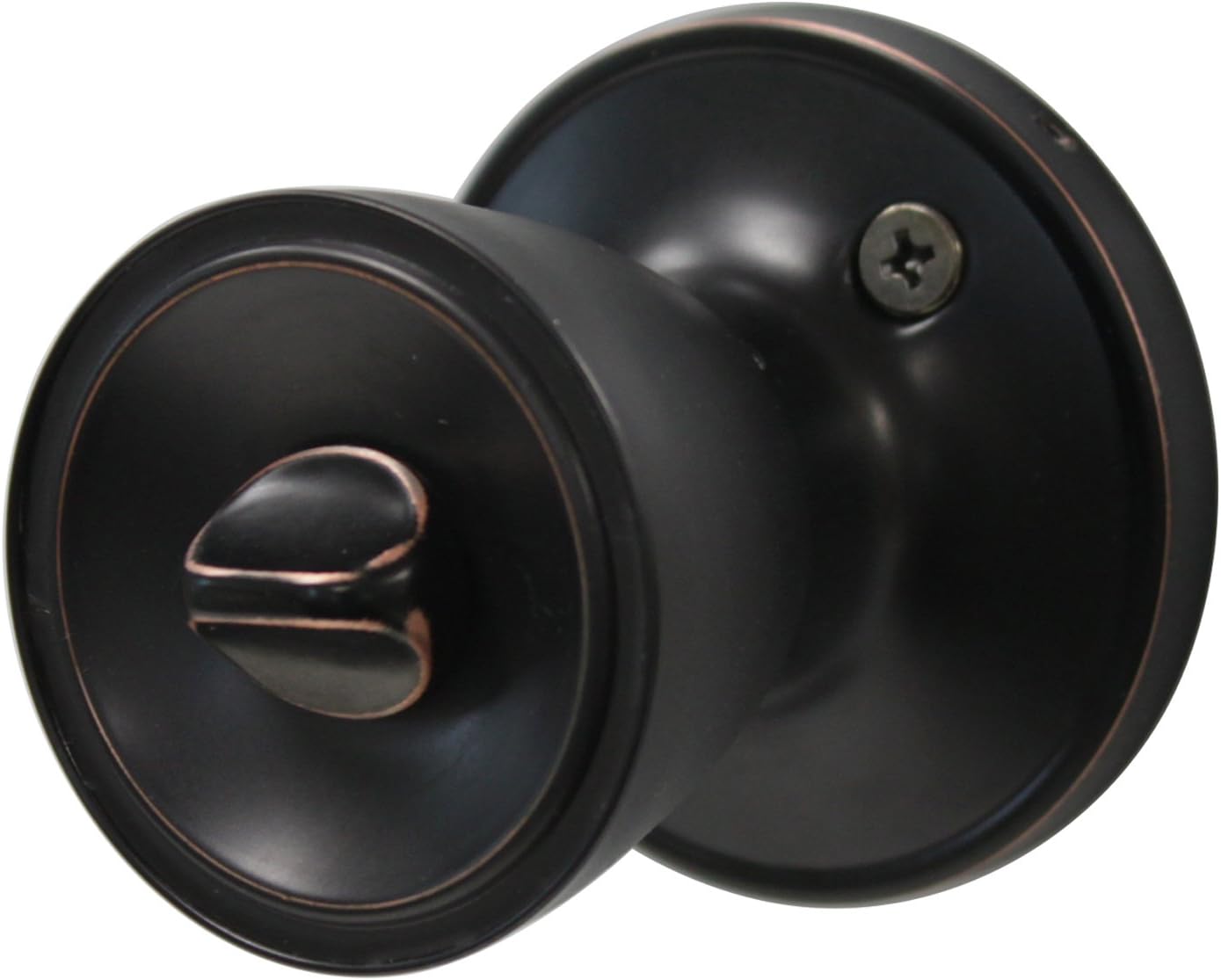 Free Shipping Over $50 Gobrico Pack of 5 Tulip Style Lever Bath/Bed Door Knob Privacy Keyless Interior Door Lock Oil Rubbed Bronze