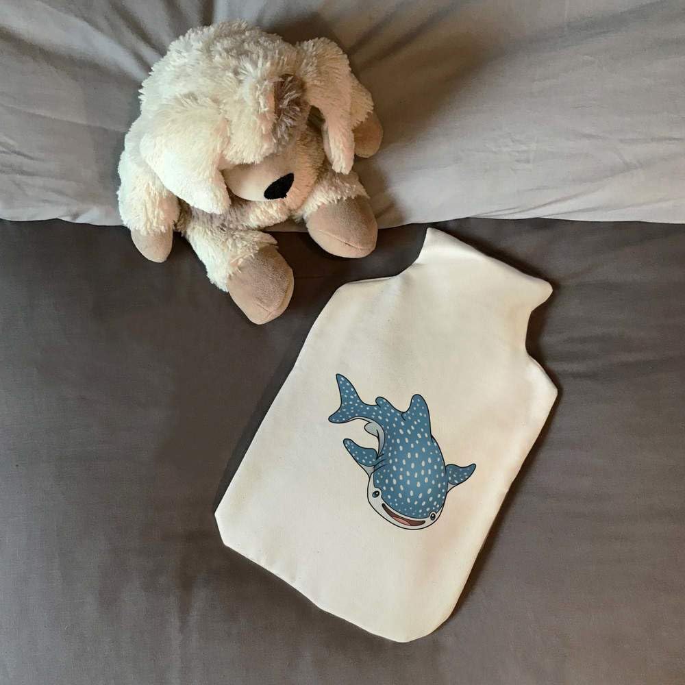 'Cute Whale Shark' Hot Water Bottle Cover (HW00036796)