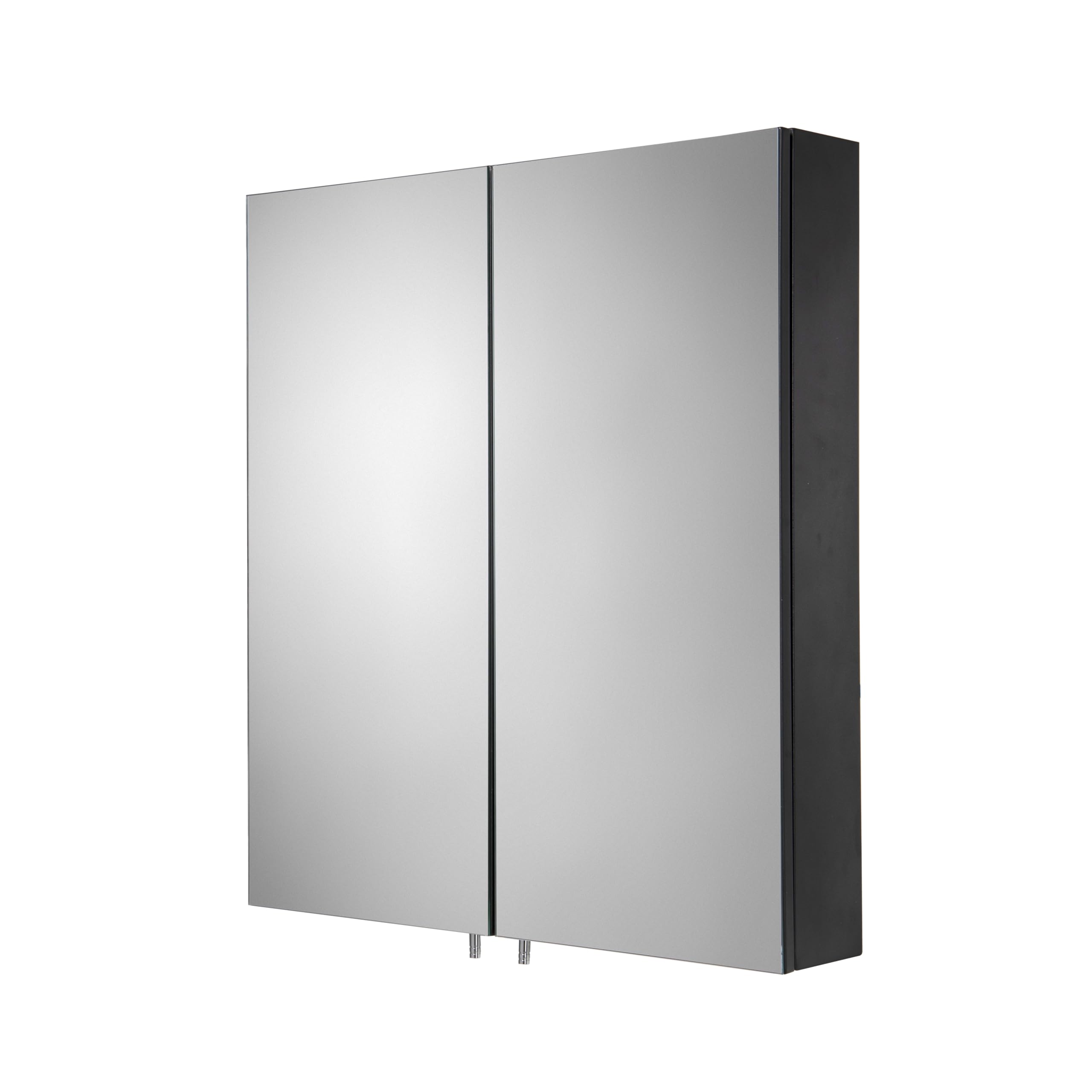Croydex Dawley Bathroom Mirror Cabinet (67X60x10cm) - Black