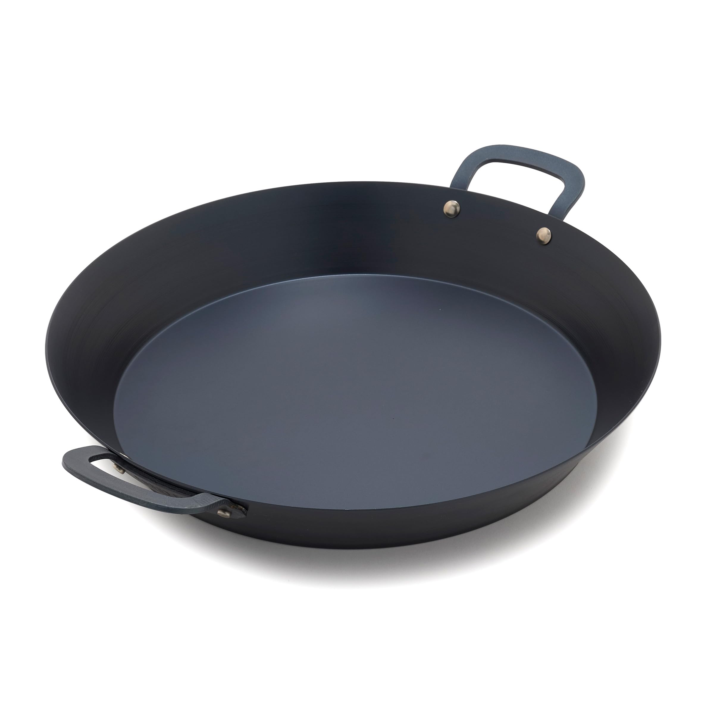 GreenPan x Bobby Flay 15” Carbon Steel Paella Pan, Pre-Seasoned, Nontoxic, PFAS-Free, Induction Compatible, Flat Bottom, Rice & Seafood Dishes, High
