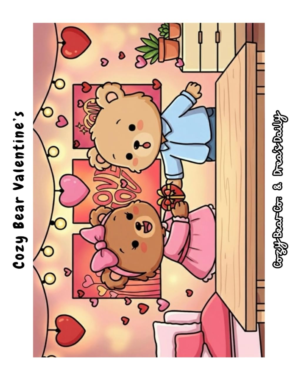 Cozy Bear Valetine's: A Fito & Daisy Coloring Adventure (Cozy Bear Adventures)