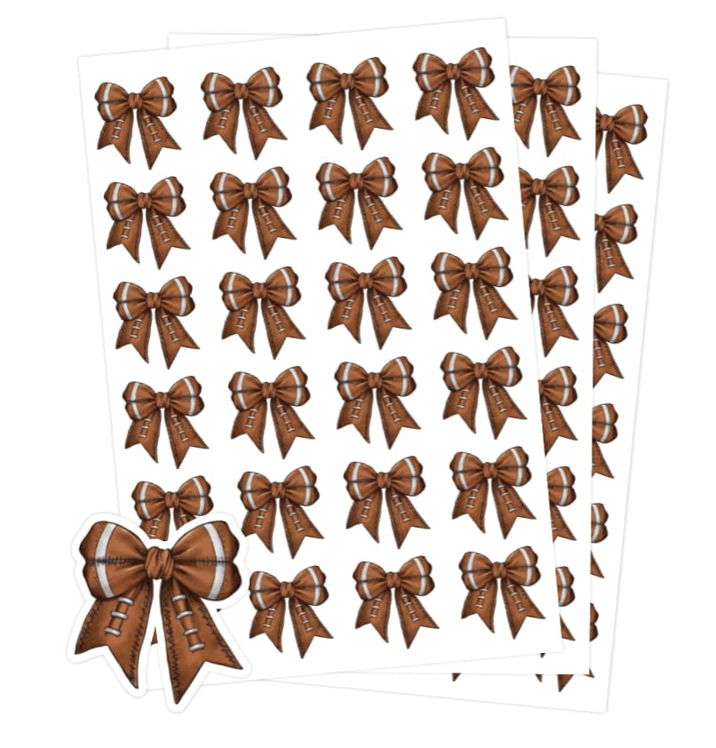Autocollants football marrons x480 pour garnir les cadeaux d'anniversaire
