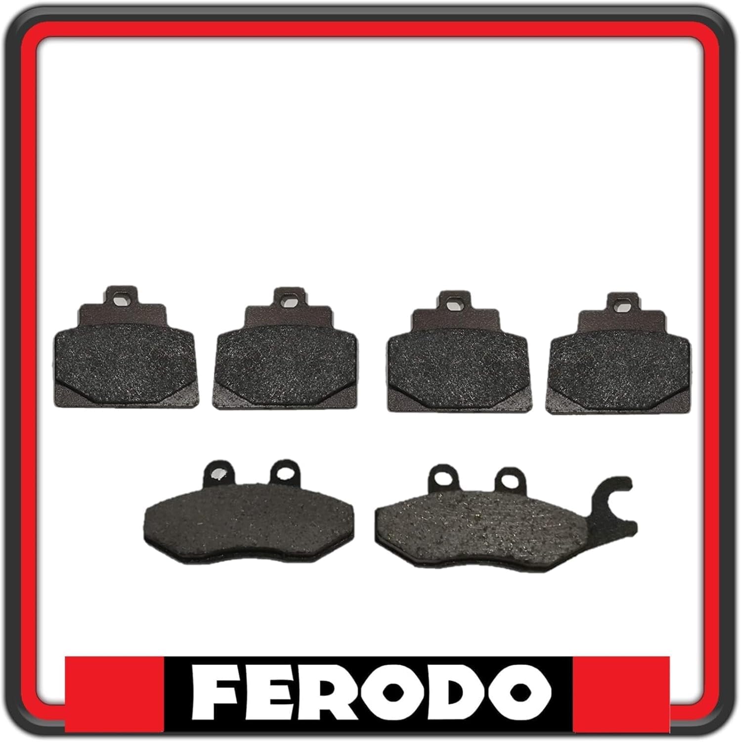 KIT PASTIGLIE PASTICCHE FRENO ANTERIORE E POSTERIORE FERODO COMPATIBILI PER PIAGGIO MP3 300 ie LT Sport ABS - MP3 300 ie LT Business ABS.